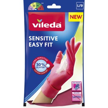 Rukavice pre domácnosť Vileda Sensitive Easy Fit L