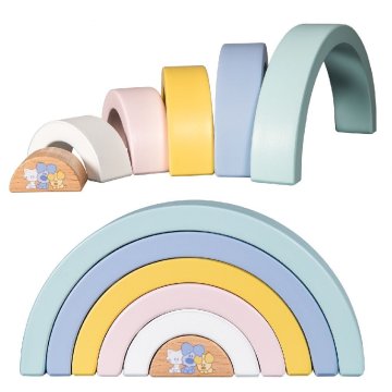 Woezel a Pip Baby Wooden Rainbow