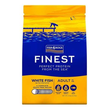 Krmivo FISH4DOGS Finest White Fish Adult