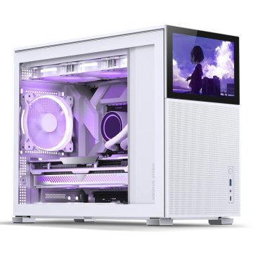 Počítačová skriňa ATX v prevedení midi-tower Jonsbo D31 MESH WHITE SC Biela LCD obrazovka