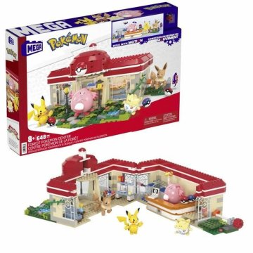 Stavbárska súprava Pokémon Mega Construx - Forest Pokémon Center 648 Kusy