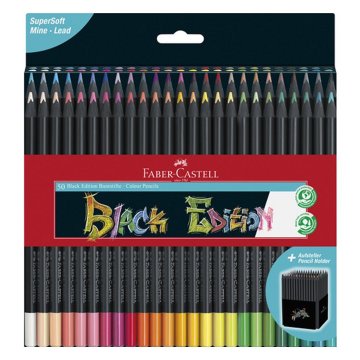 Farebné ceruzky Faber Castell FC-116450 Black Edition 50 kusov