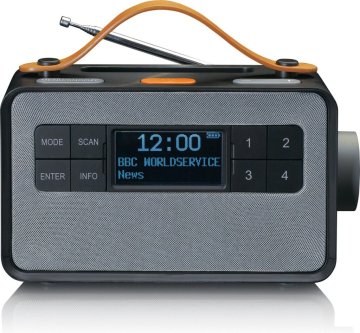 Lenco PDR-065BK Prenosné DAB rádio/FM, DAB+/Bluetooth a funkcia AUX EASY pre jednoduché ovládanie