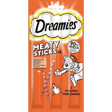 Snack for Cats Dreamies Meaty Sticks 30 g Kurča