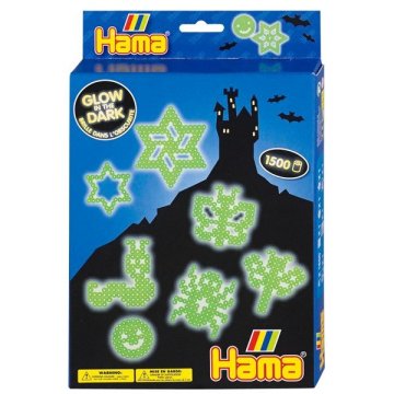 Hama 3414 Glow In Dark Set nažehľovacích korálikov 1500 kusov