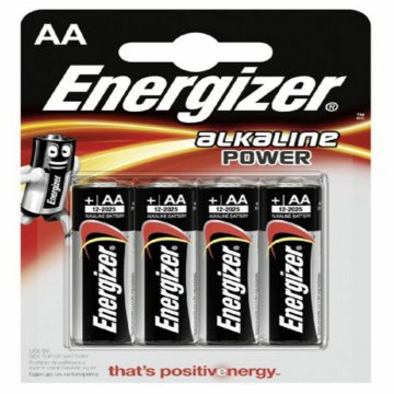 Alkalické Batérie Energizer 90080 1,5 V AA LR6 (4 kusov)