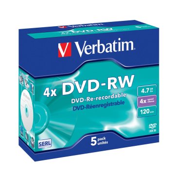 DVD-RW Verbatim VB-DMW44JC 5 kusov