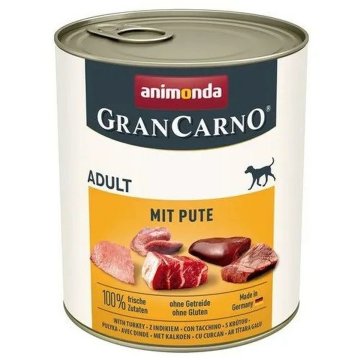 Mokré jedlo Animonda GranCarno Adult with turkey Páv 800 g