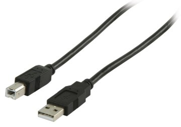 Valueline Vlcp60100b10 USB 2.0 USB A samec – USB B samec kábel 1,00 M čierny