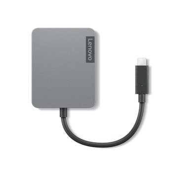 USB rozbočovač Lenovo 4X91A30366 Sivá