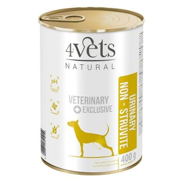 Mokré jedlo 4VETS Natural Urinary No Struvit Páv 400 g