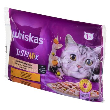 Krmivo pre mačky Whiskas Tasty Mix Kurča Páv Baránok Rastlinný