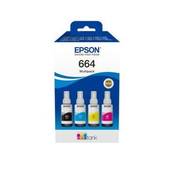 Originálne atramentové náplne Epson C13T66464A Čierna/Azúrová/Purpurová/Žltá