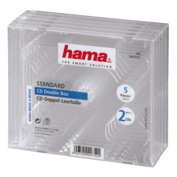 Hama CD Double Box Transpirant 5 bal