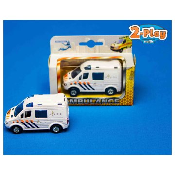 Diecast Pull Back policajné auto 8 cm