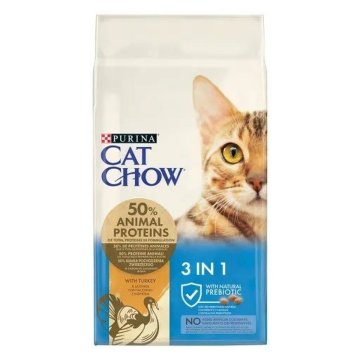 Krmivo pre mačky Purina Cat Chow 3in1 Dospelý Páv Hovädzie mäso 15 kg