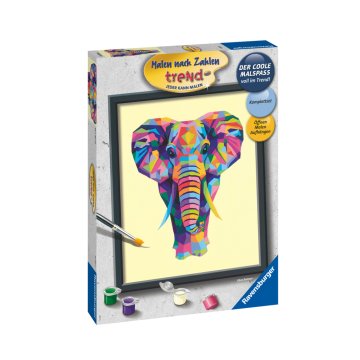 Ravensburger Paint By Numbers Farebný slon