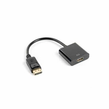 Adaptér DisplayPort na HDMI Lanberg AD-0009-BK Čierna 10 cm