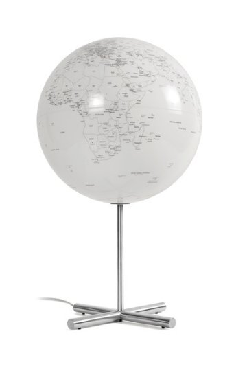 Atmosphere NR-0331GLGL-GB Globe Lamp, priemer 30 cm, nehrdzavejúca oceľ, biela s osvetlením