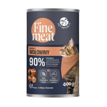 Krmivo pre mačky PETREPUBLIC Fine Meat Hovädzie mäso 400 g