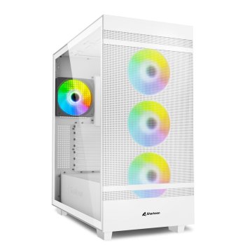 Počítačová skriňa ATX v prevedení midi-tower Sharkoon Rebel C50 RGB ATX Biela