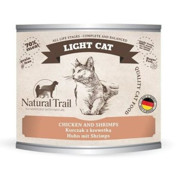 Krmivo pre mačky NATURAL TRAIL Light Cat Chicken Kurča 200 g