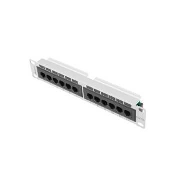 Patch Panel 12 Portov UTP Kategória 5e Lanberg PPU5-9012-S