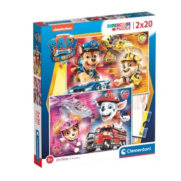 Clementoni Paw Patrol The Movie Puzzle 2x20 dielikov