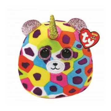 TY Squish A Boo Cuddly Cushion Leopard Giselle 8 cm