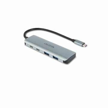 USB rozbočovač Dicota D32061 Striebristý