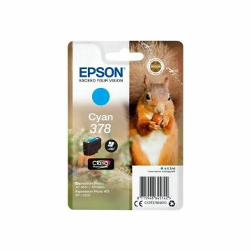 Originálne atramentové náplne Epson C13T37824010 Azúrová