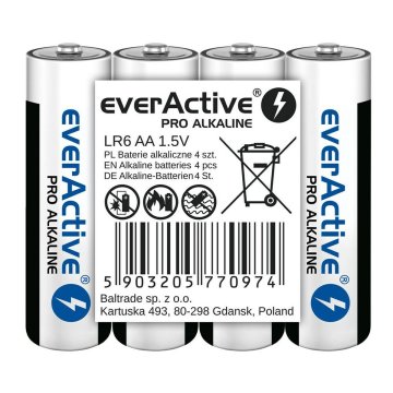 Batérie EverActive LR6 AA 1,5 V (4 kusov)