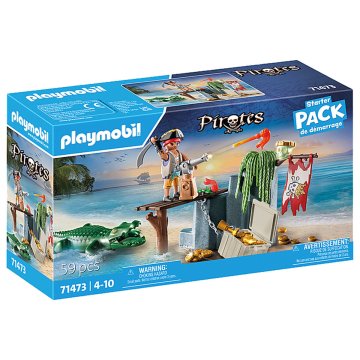 Playset Playmobil 71473 Krokodíl pirát 59 Kusy