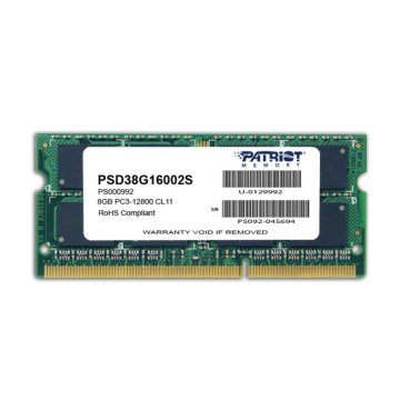 Pamäť RAM Patriot Memory 8GB PC3-12800 DDR3 8 GB CL11