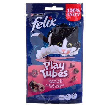 Krmivo pre mačky Purina Play Tubes Páv Šunka 50 g