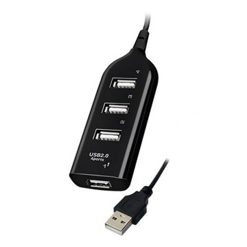 USB rozbočovač Vakoss TC-234UX Biela Čierna