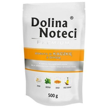 Mokré jedlo Dolina Noteci Premium Teľacie mäso Kačica Tekvica Prasa 500 L 500 g