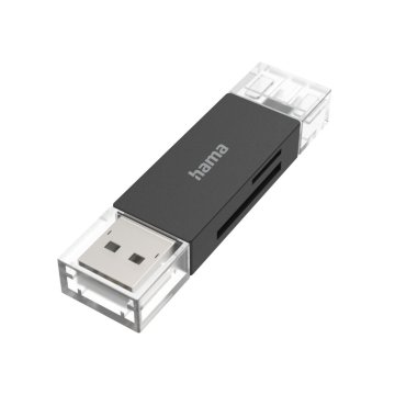 Hama USB čítačka kariet OTG USB-A + USB-C USB 3.2 SD/microSD