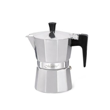 Moka Kanvica Feel Maestro MR-1666-3 Čierna Striebristý Aluminium 150 ml 3 Šálky