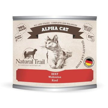 Krmivo pre mačky NATURAL TRAIL Alpha Cat Beef Hovädzie mäso 200 g