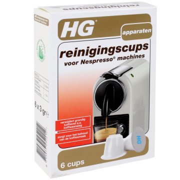 HG čistiace poháre V. Nespresso