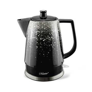 Kanvica Feel Maestro MR-074 Čierna Striebristý Keramický 1500 W 1,5 L