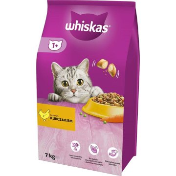 Krmivo pre mačky Whiskas Adult Kurča 7 kg