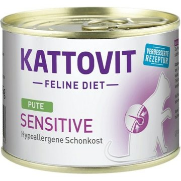 Krmivo pre mačky Kattovit Sensitive Turkey 185 g