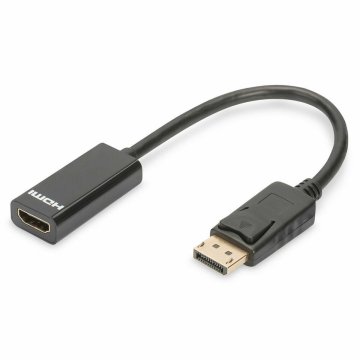 Adaptér DisplayPort na HDMI Digitus AK-340400-001-S Čierna 15 cm