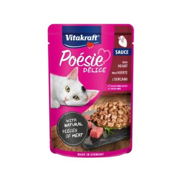 Krmivo pre mačky Vitakraft POESIE DELICE corazones 85 g