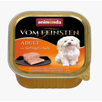 Mokré jedlo Animonda Vom Feinsten Classic Teľacie mäso Vtáky 150 g