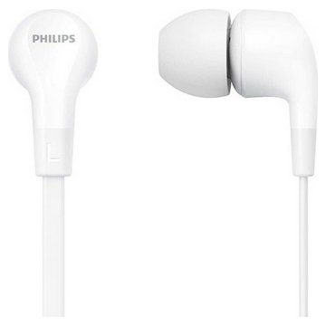 Slúchadlá Philips Biela Silikónové