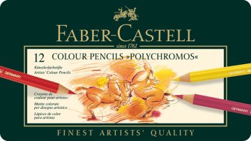 Faber Castell FC-110012 farebná ceruzka Polychromos 3,8 mm Hrúbka jadra Puzdro s 12 kusmi