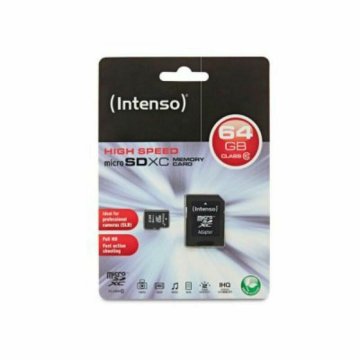 Pamäťová karta Micro SD s adaptérom INTENSO 3413490 64 GB Trieda 10